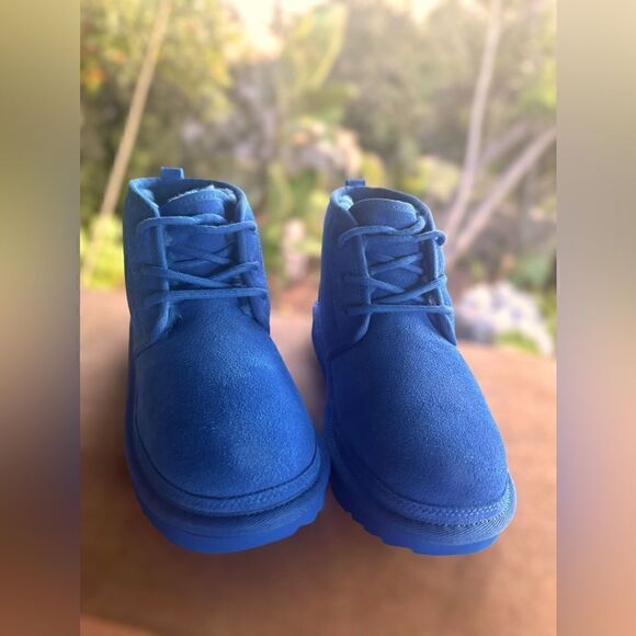 🔥🔥UGG NEUMEL SUEDE SHEARLING LINED CHUKKA ANKLE BOOTS MEN YOUTH 5 WOMEN  7 - Picture 5 of 16